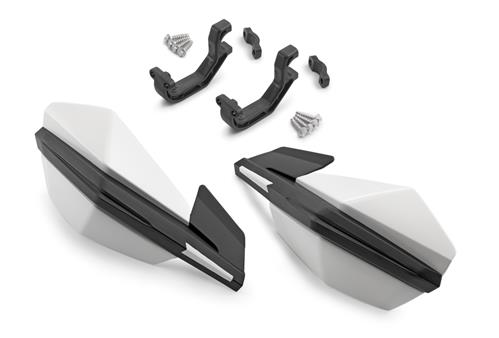 Białe plastikowe osłony dłoni HUSQVARNA /77702979144/7810297915028