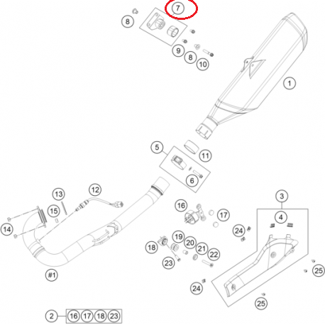 HUSQVARNA Auspuffhalterung 701 '16-'19