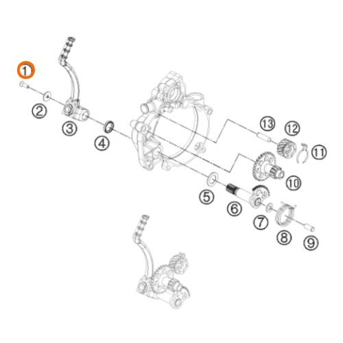 HUSQVARNA varžtas M5x16 8.8 plokščia galvute