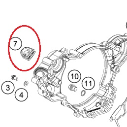 Uszczelka pokrywy sprzęgła HUSQVARNA TC 125 '18-'20