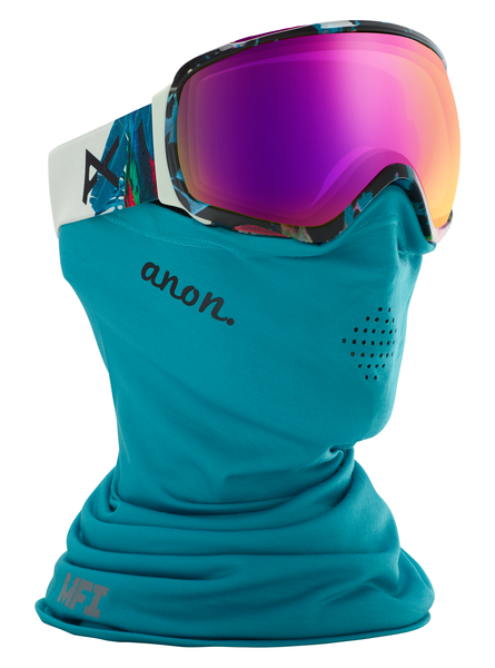 ANON goggles WMS Tempest MFI parrot black w/sonar pink /face mask