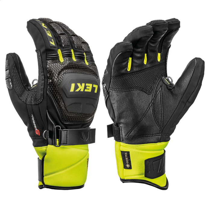 Gants LEKI WC Race Coach Flex GTX JR noir/jaune