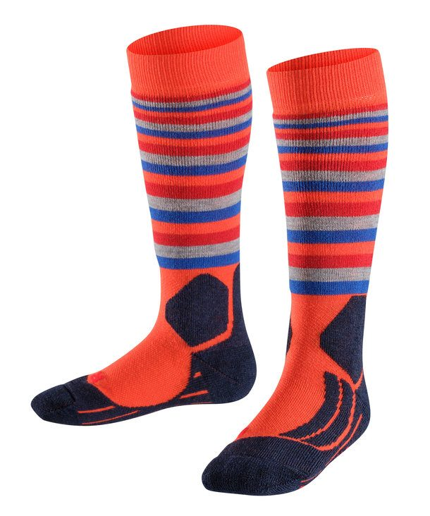 FALKE sokid SK2 Kids triibuline oranž