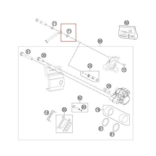HUSQVARNA O-Ring für Bremssattelbolzen TC 50/EE5 '17-'23