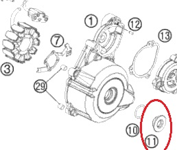 HUSQVARNA uždegimo dangtelis FC/FE 250/350 '20 modeliams, juodas, tvirtinamas varžtais