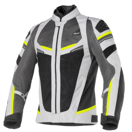 Giacca CLOVER Rainjet WP grigia/gialla