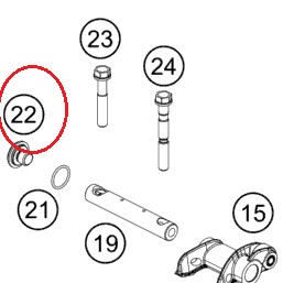 HUSQVARNA kruvikork kangi telje otsas M10x1.25
