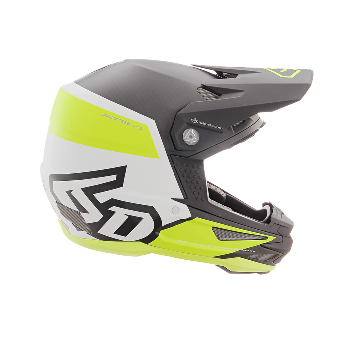 6D kask rowerowy BMX/DH ATB-1 Flight żółty/biały