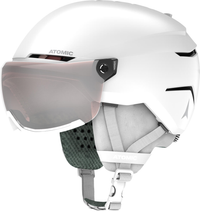 ATOMIC ķivere Savor Visor JR weiß mit silbernem Glanz C2