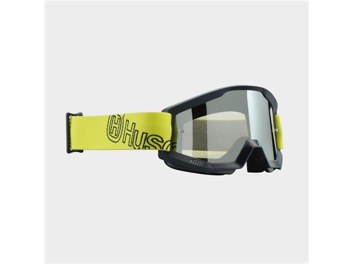 HUSQVARNA brillen MX Kids Strata zwart/geel met spiegel