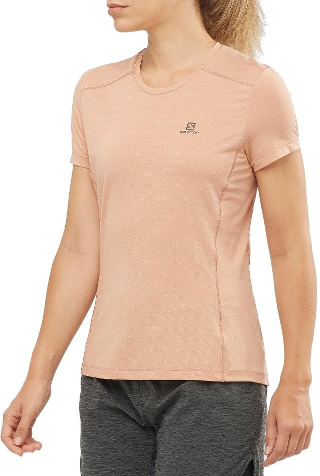 SALOMON Shirt SS XA Tee W Pfirsich