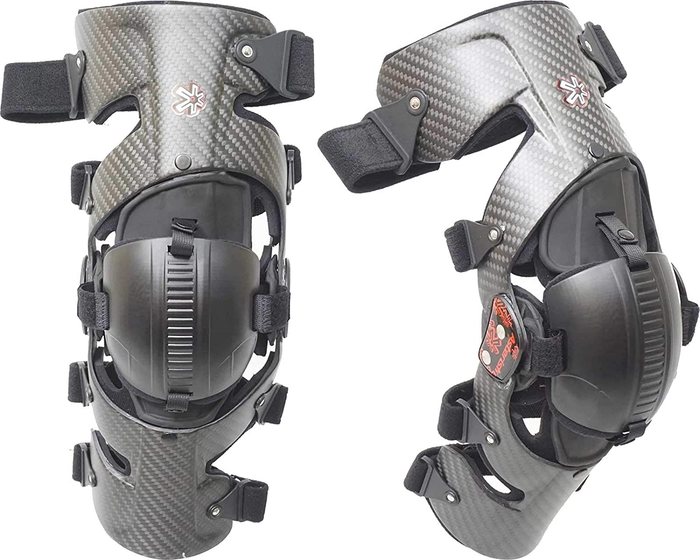 ASTERISK kelių apsaugos Carbon Cell 1 pora juodos spalvos anglies pluoštas