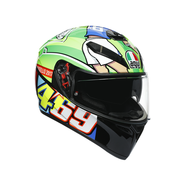 AGV šalmas K3 SV Rossi Mugello 2017 žalias