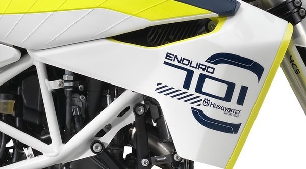 Plastica laterale faro HUSQVARNA 701 Enduro '17-'19 con decalcomania