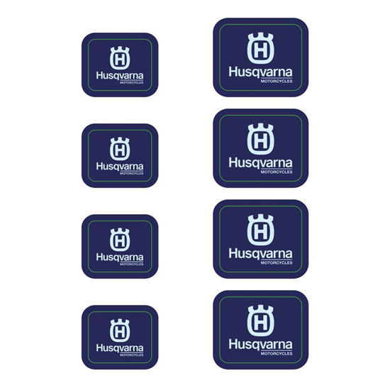 HUSQVARNA lipdukas komplektiniam Husqvarna mėlynas logotipas