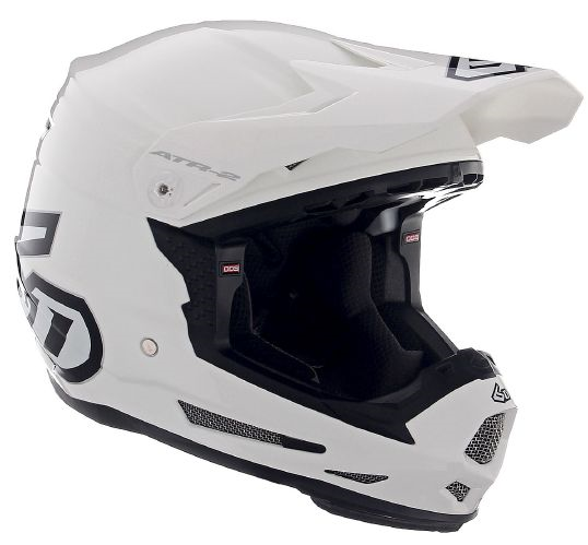 6D hjelm ATR-2 Solid hvid