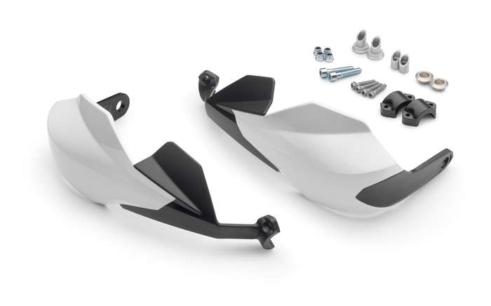 Pełne osłony dłoni HUSQVARNA w kolorze białym