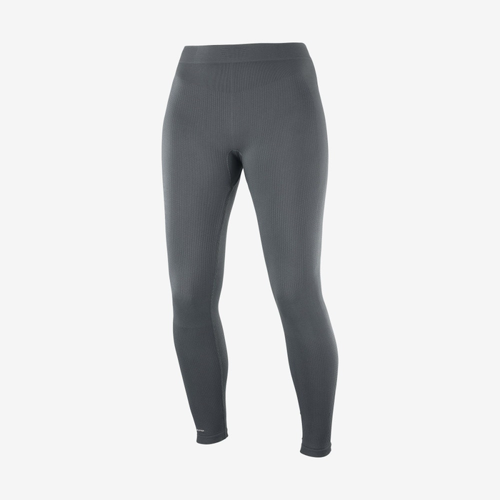 SALOMON thermobroek Sntial Warm Naadloze Tight W donkergrijs