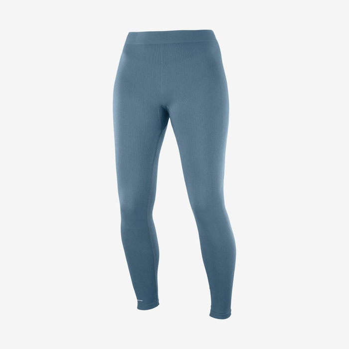 SALOMON thermobroek Sntial Warm Naadloze Tight W blauw