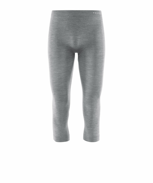 FALKE thermo pants 3/4 Wool Tech Light grey