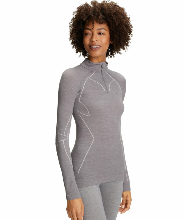 falke-termokrekls-ls-women-wool-tech-grey