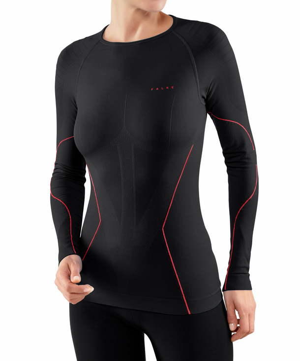 FALKE thermo shirt LS Women Warm black/red
