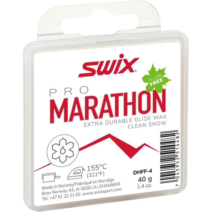 SWIX vaškas Marathon Pure White 40g