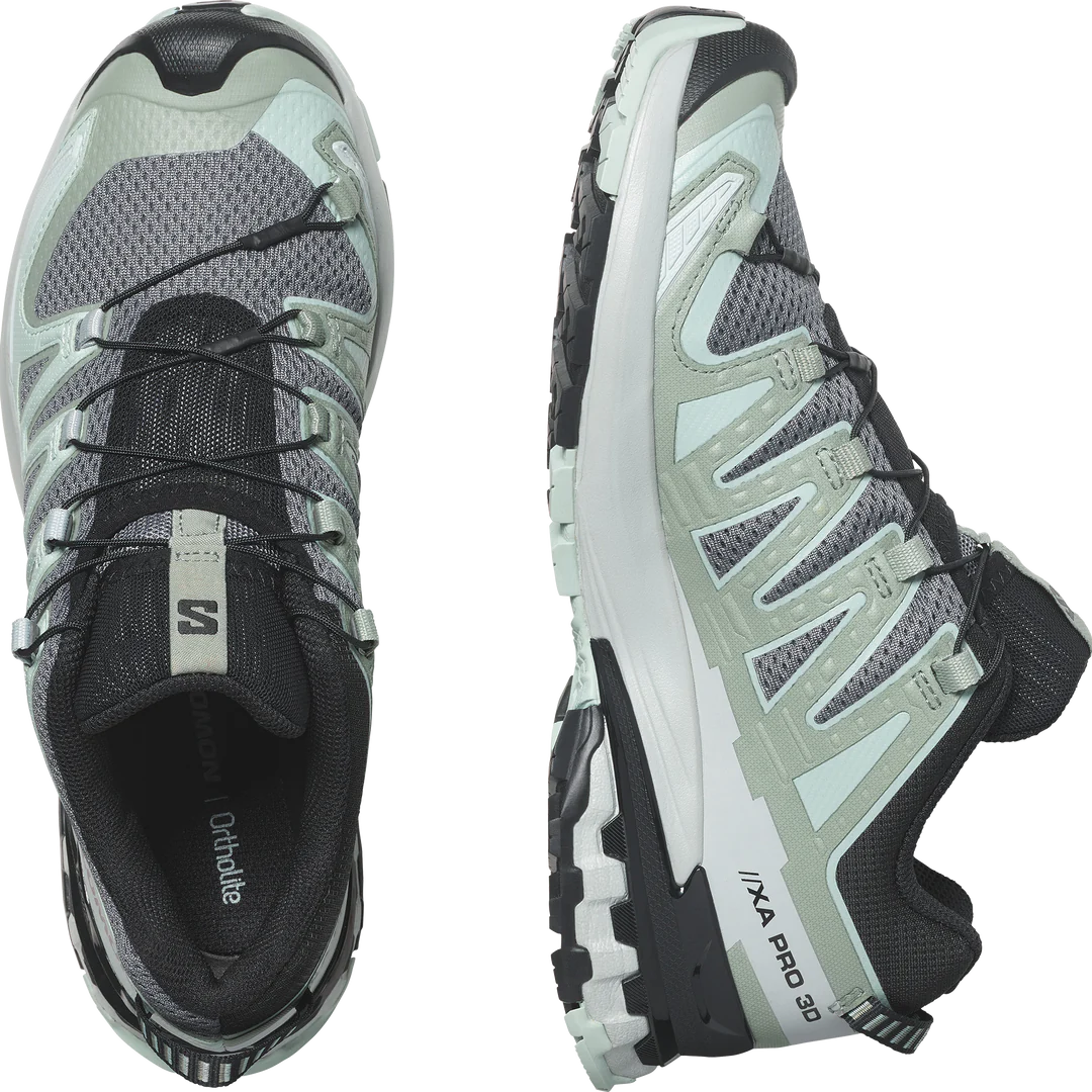 SALOMON schoenen XA Pro 3D V9 W lichtblauw/groen/grijs