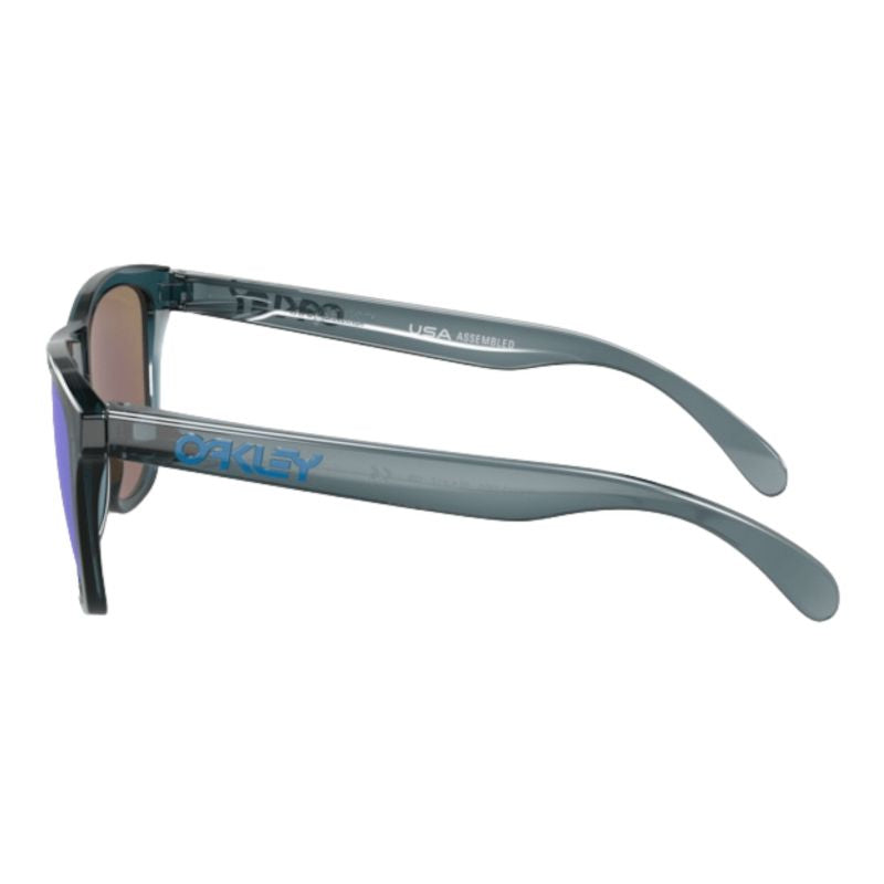 OAKLEY solbriller Frogskins crystal sort med prizm safir irid polariseret