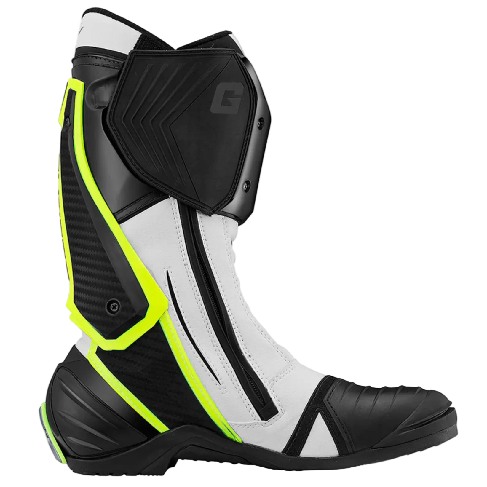 GAERNE Stiefel GP1 Evo weiß/schwarz/gelb