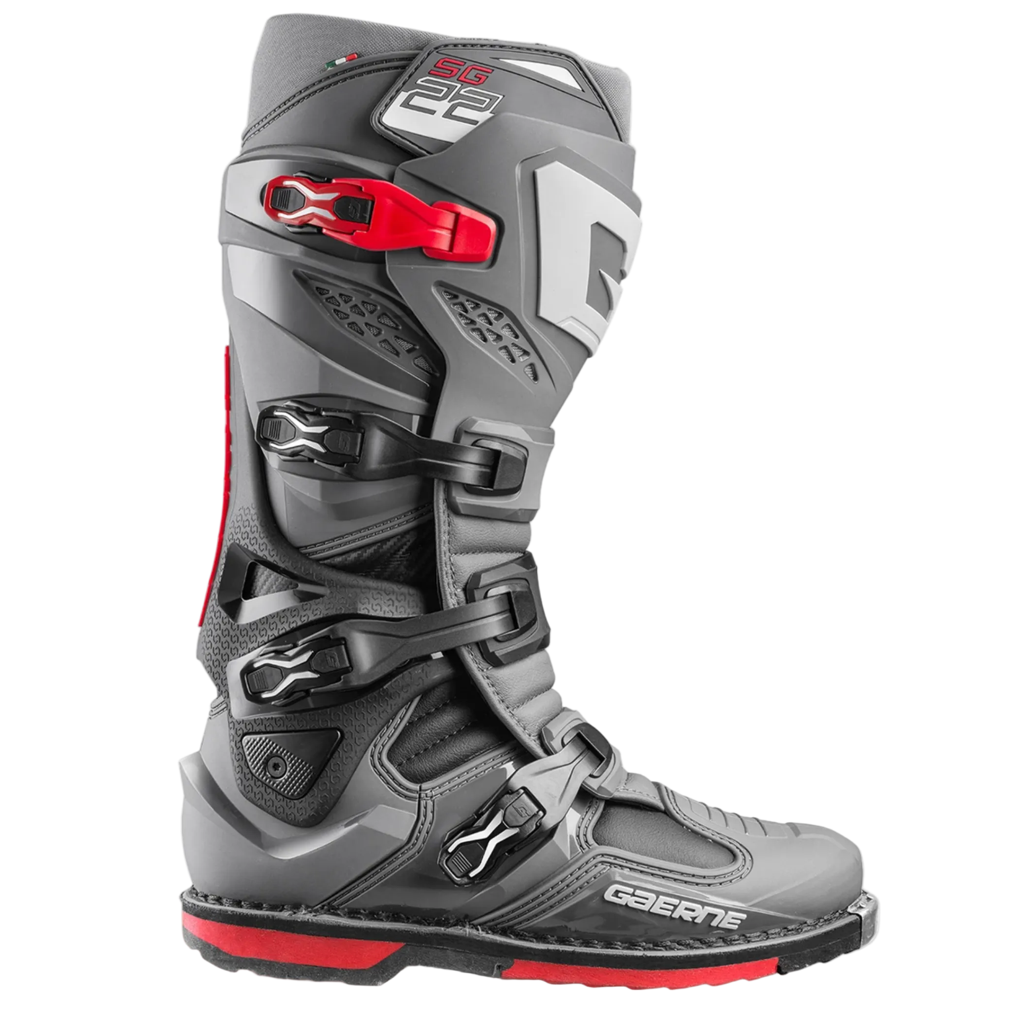 GAERNE Stiefel SG 22 anthrazit/schwarz/rot