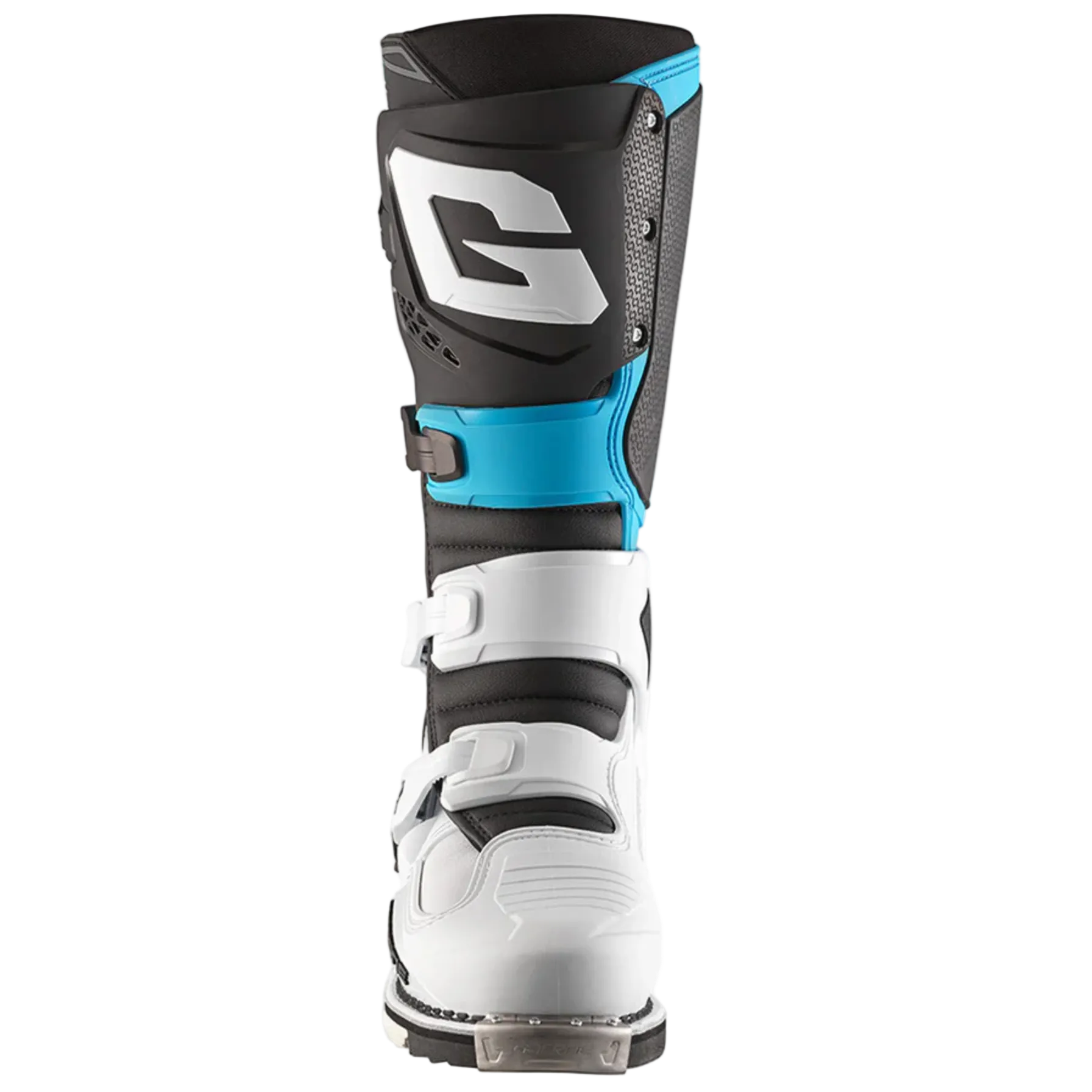 GAERNE Stiefel SG 22 weiß/schwarz/hellblau