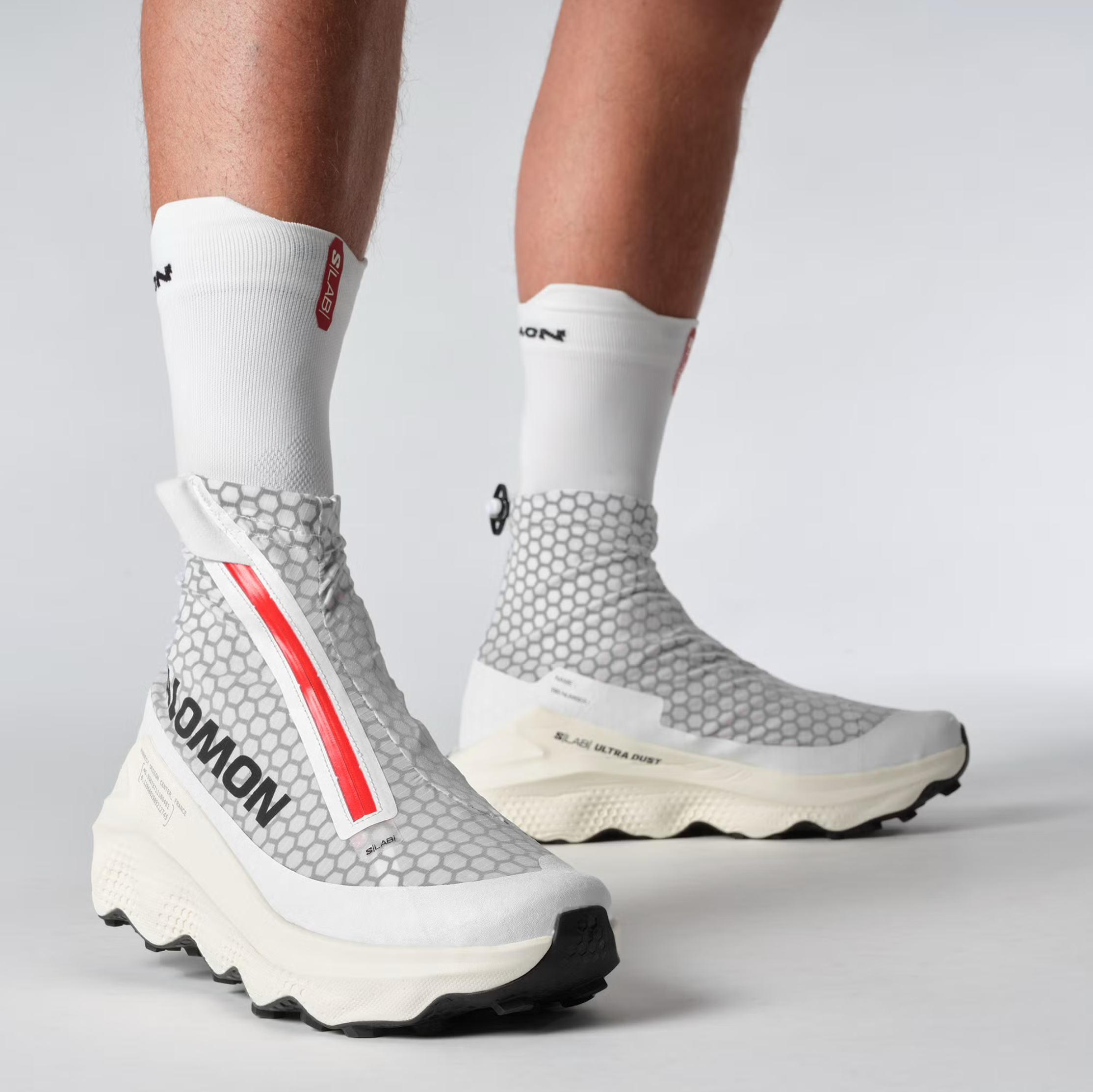 Chaussures SALOMON S/Lab Ultra Dust blanc/rouge flamboyant/glace vanille
