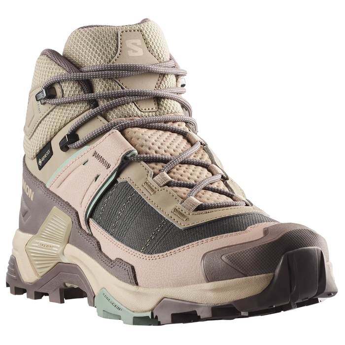 SALOMON sko X Ultra 5 Mid GTX W iron/desert tan/green milieu