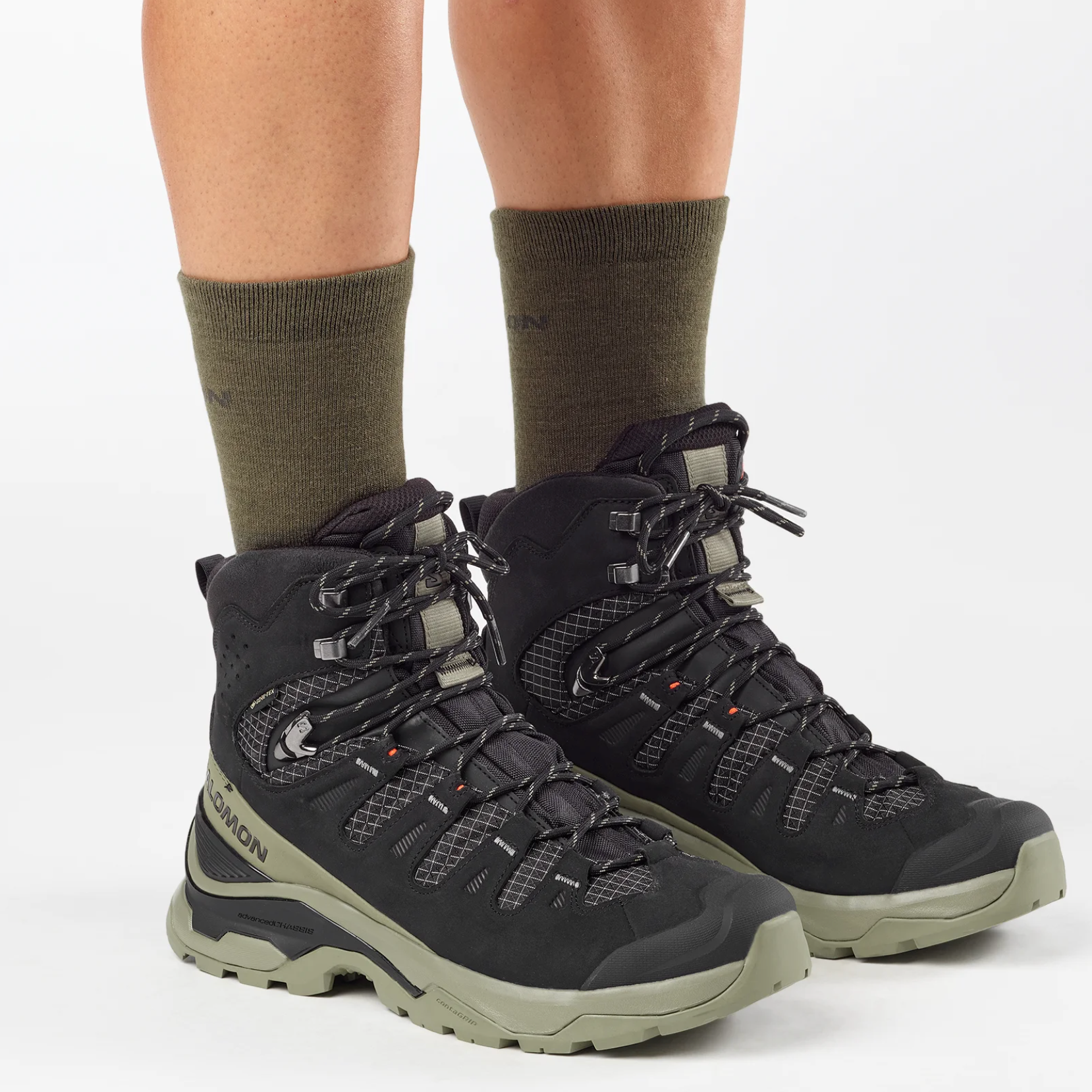 Scarpe SALOMON Quest 5 GTX black/deep litchen green/black
