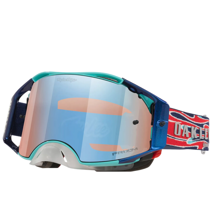 Maschera OAKLEY MX Airbrake TLD blu torch con prizm sapphire irid