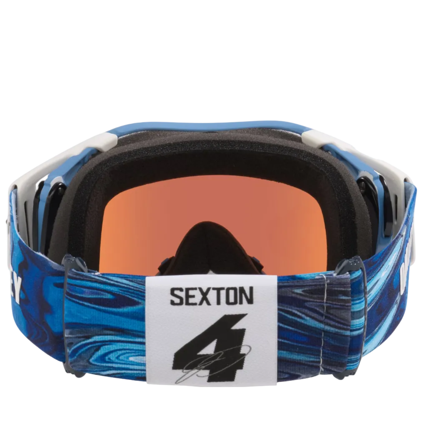 OAKLEY MX goggles Airbrake Sexton mat hvid/blå med prizm sapphire irid