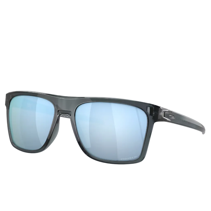 Occhiali da sole OAKLEY Leffingwell nero cristallo con prizm deep water polarizzato