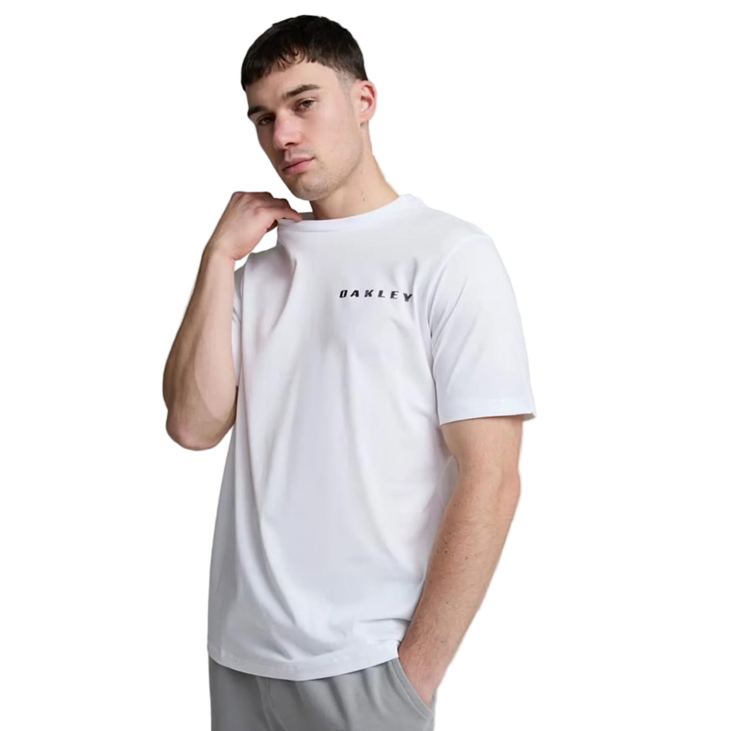 T-shirt OAKLEY Ellipse Bark Metal Tee bianca