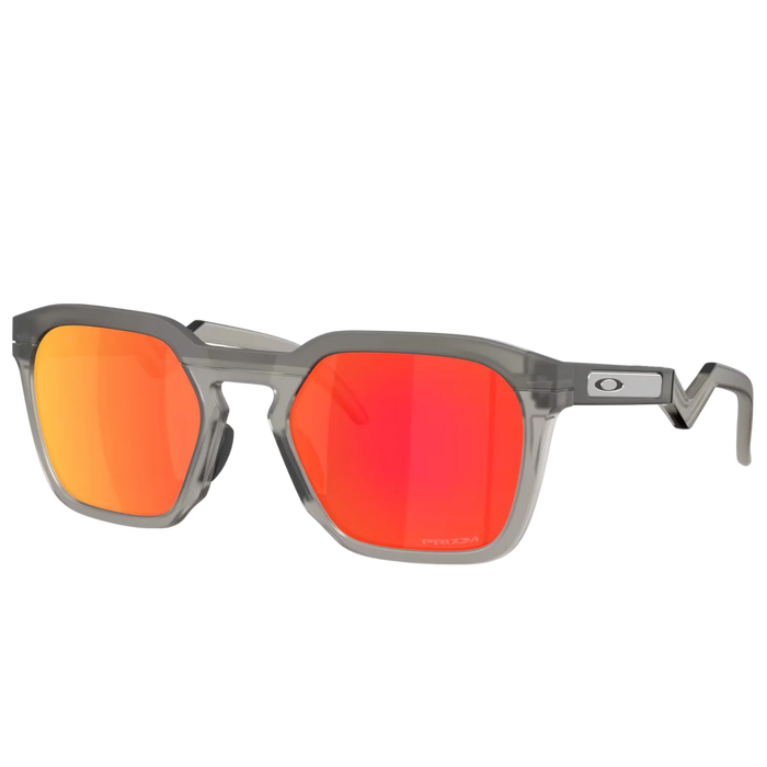 OAKLEY solbriller HSTN SQ mat grå røg med prizm ruby