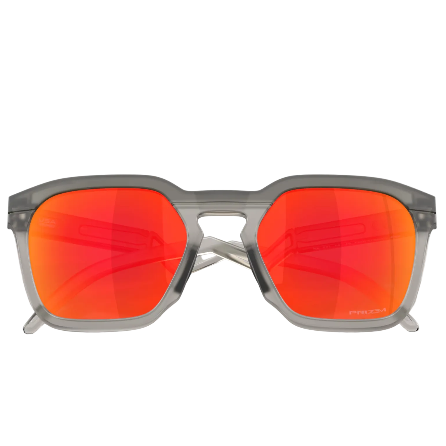 OAKLEY sunglasses HSTN SQ matt gery smoke w/prizm ruby
