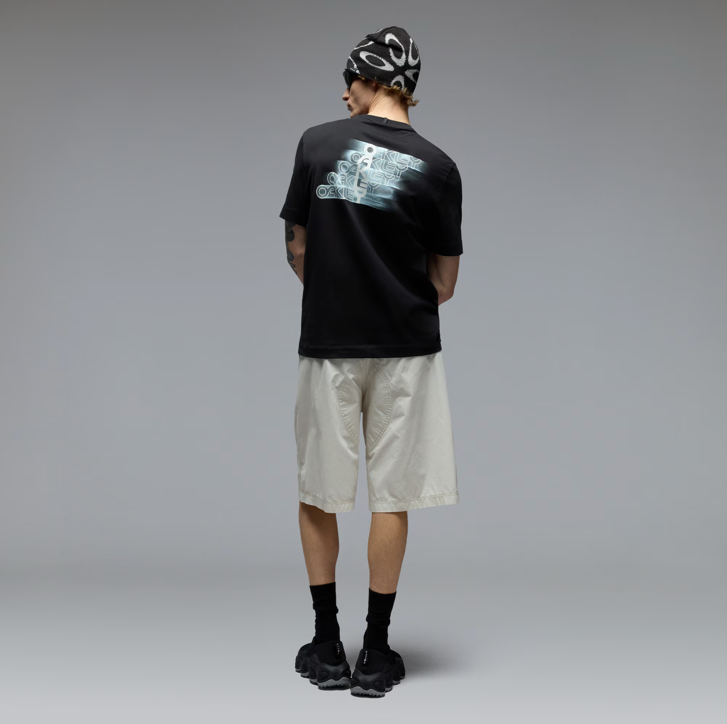 T-shirt OAKLEY Stacked Flow Tee nero intenso