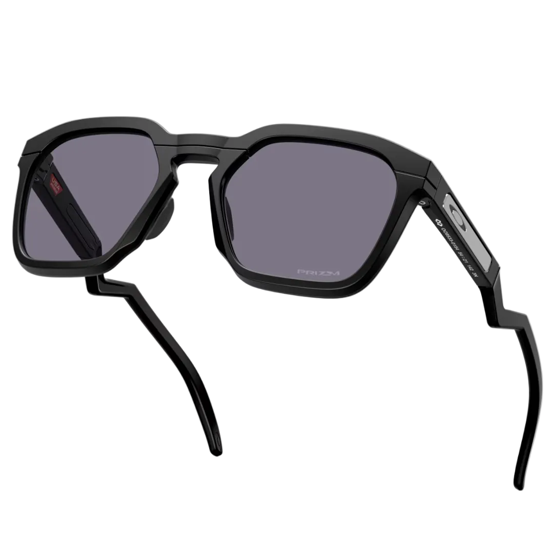 Black sunglasses with dark lenses on a white background