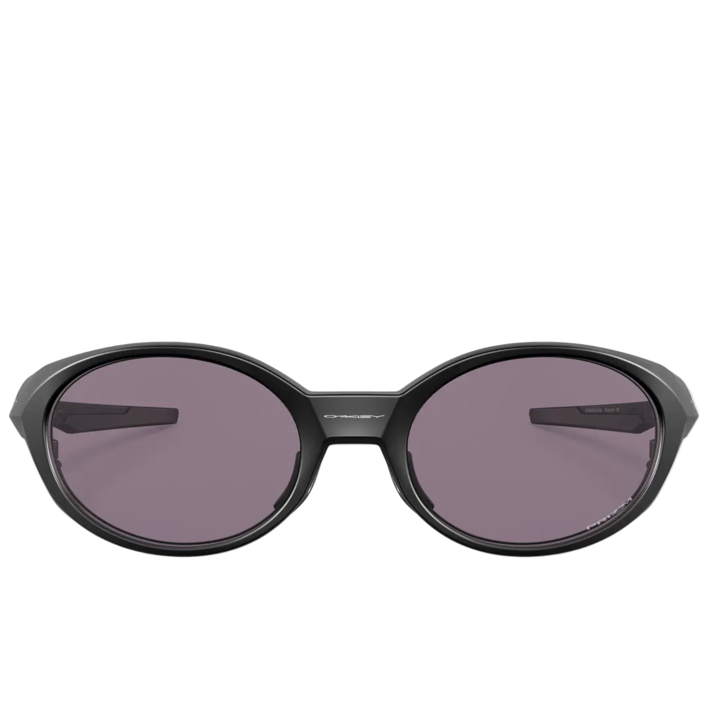 Sunglasses with black frame and dark lenses on a white background