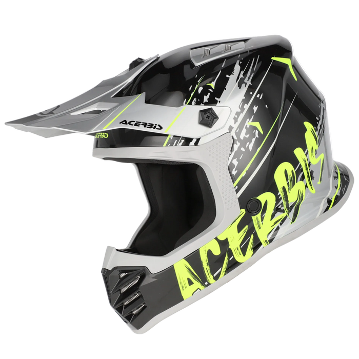 ACERBIS šalmas Profile Junior juodas/fluorescenciškai geltonas