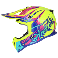 ACERBIS helmet Linear 2206 yellow/purple
