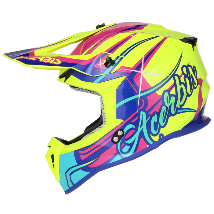 ACERBIS šalmas Linear 2206 geltonas/violetinis