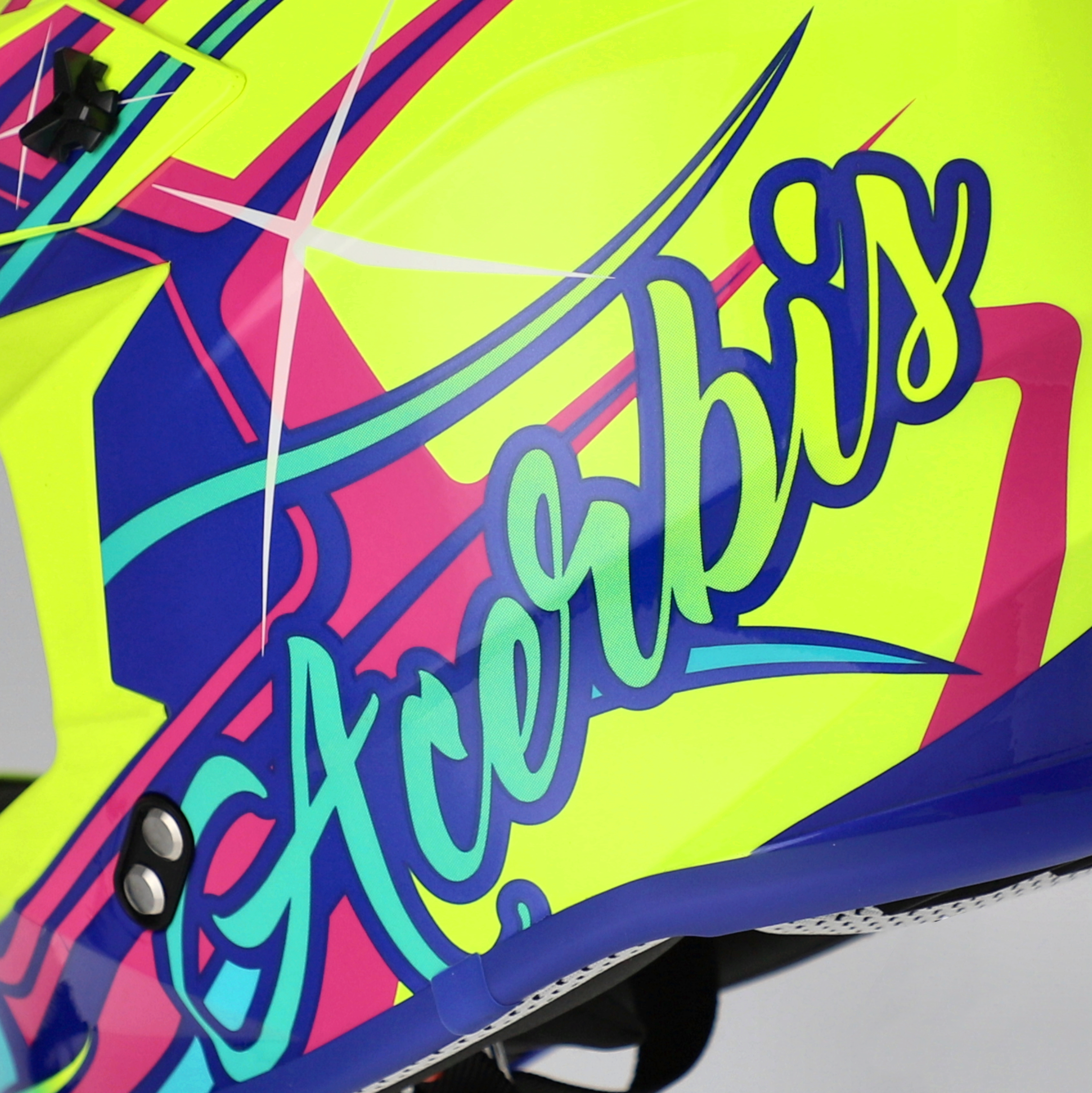 Casco ACERBIS Linear 2206 giallo/viola