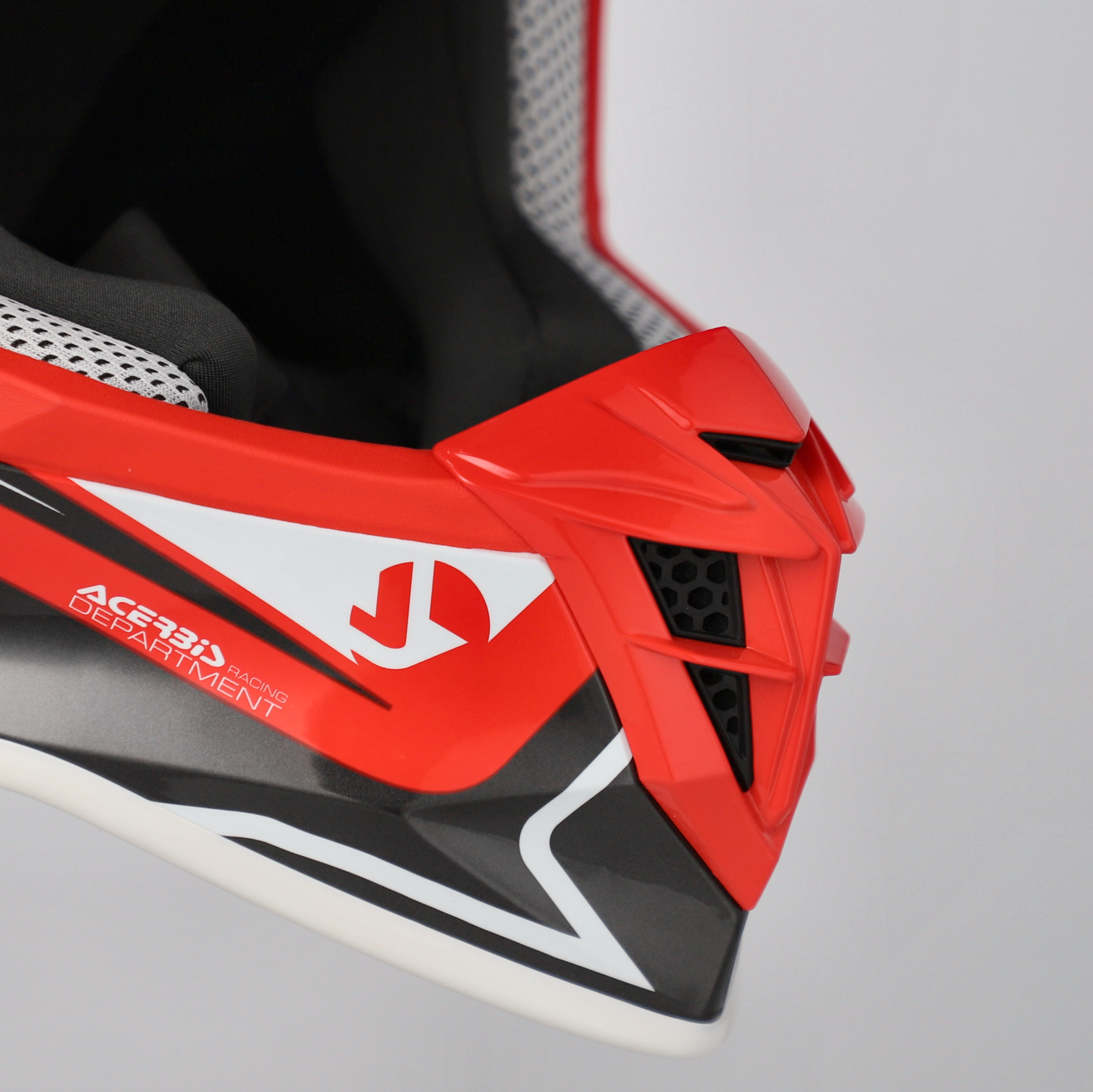 Casque ACERBIS Linear 2206 gris/rouge