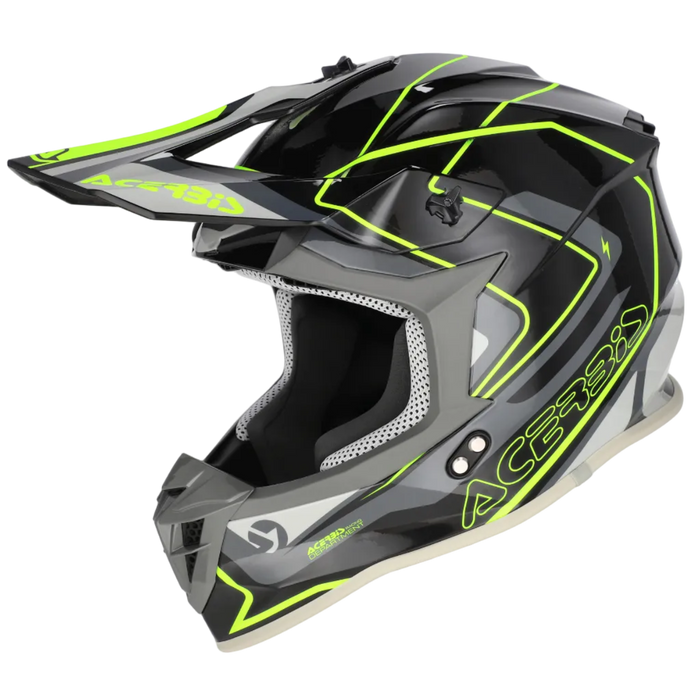 ACERBIS šalmas Linear 2206 juodas/geltonas fluo